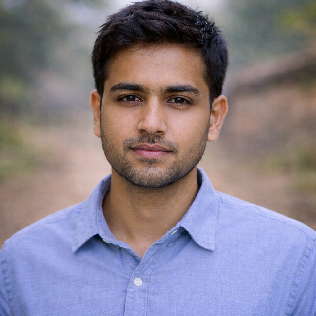Amit Kumar, a Distance MCA student, looking focused and confident in a professional headshot