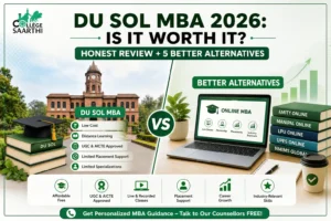 DU SOL MBA 2026 honest review comparison with online MBA alternatives like Amity, Manipal, LPU and NMIMS highlighting fees, placements and career growth
